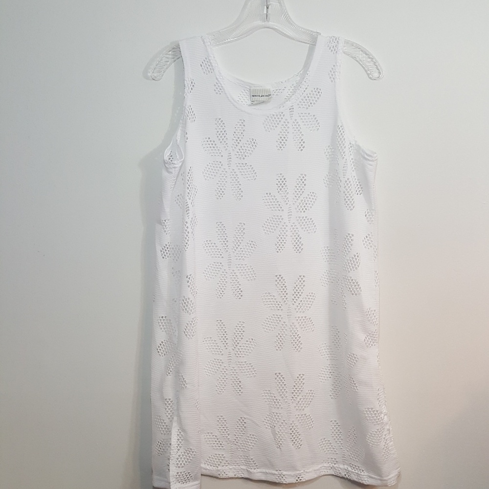 Swimsuit Cover-up White Size Small  White Stag